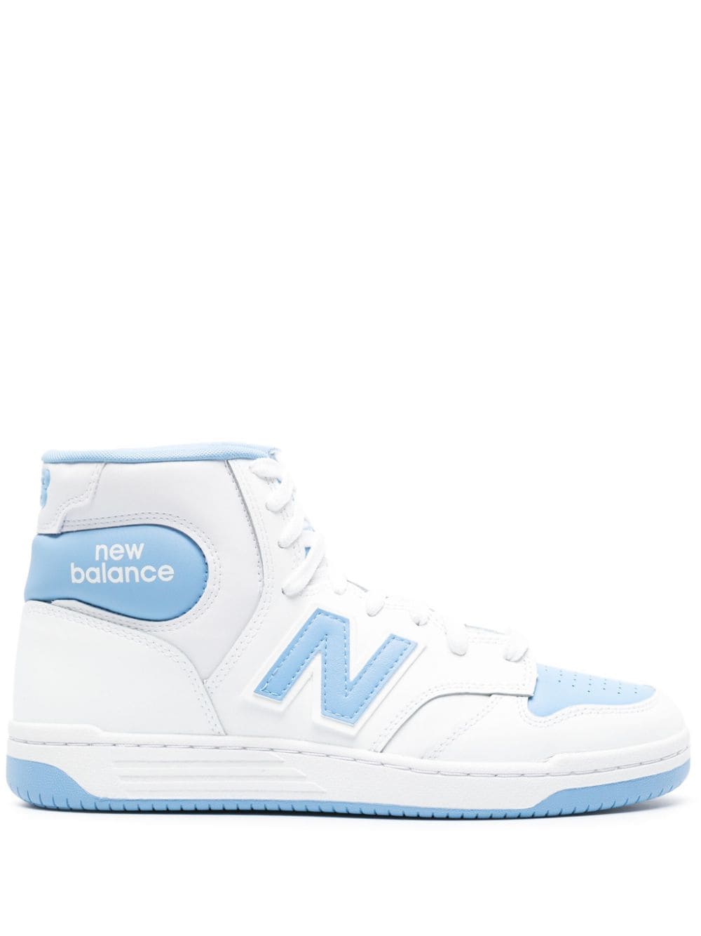 New Balance BB480 panelled sneakers - White