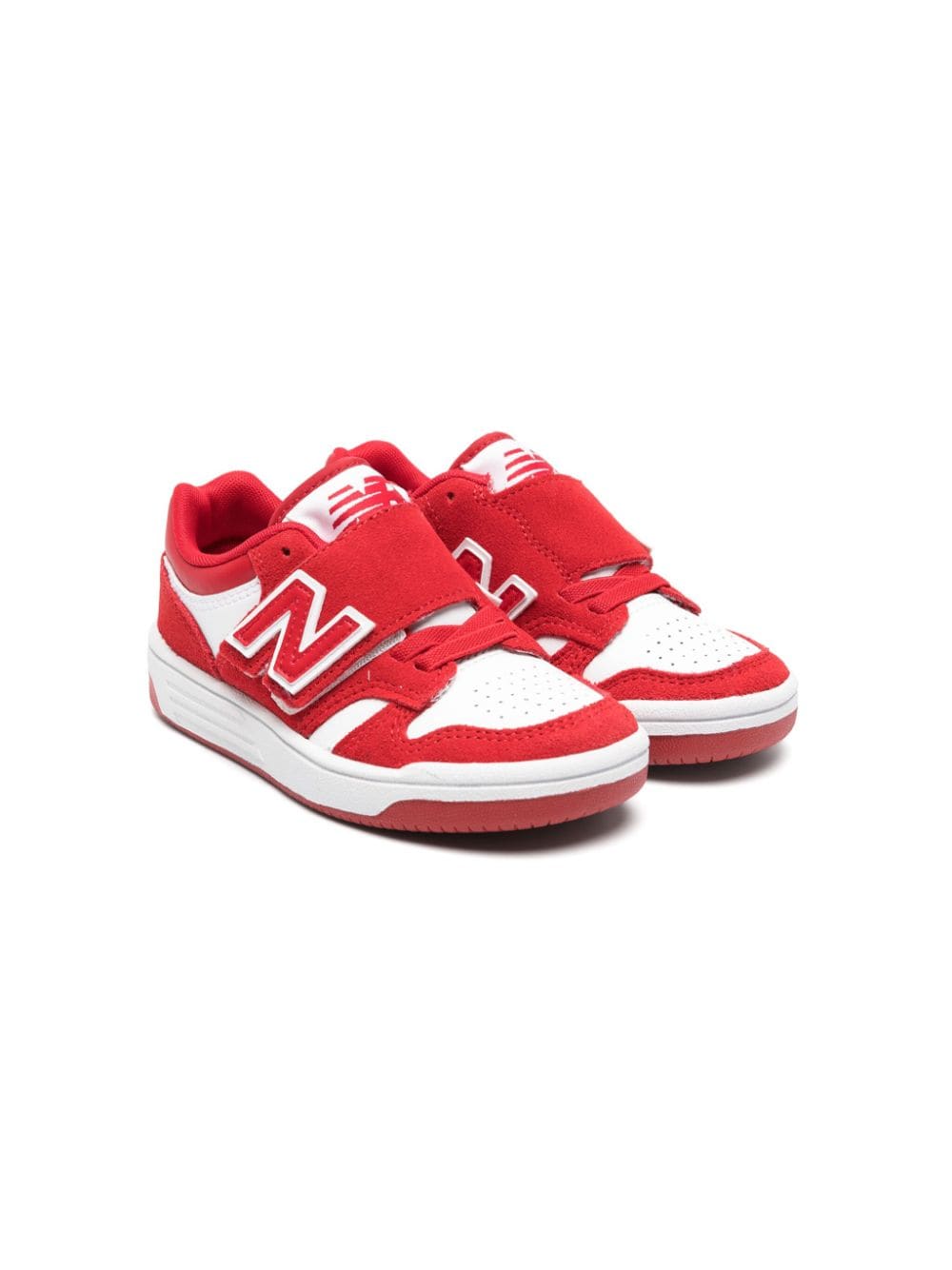 New Balance Kids 480 touch-strap sneakers - White