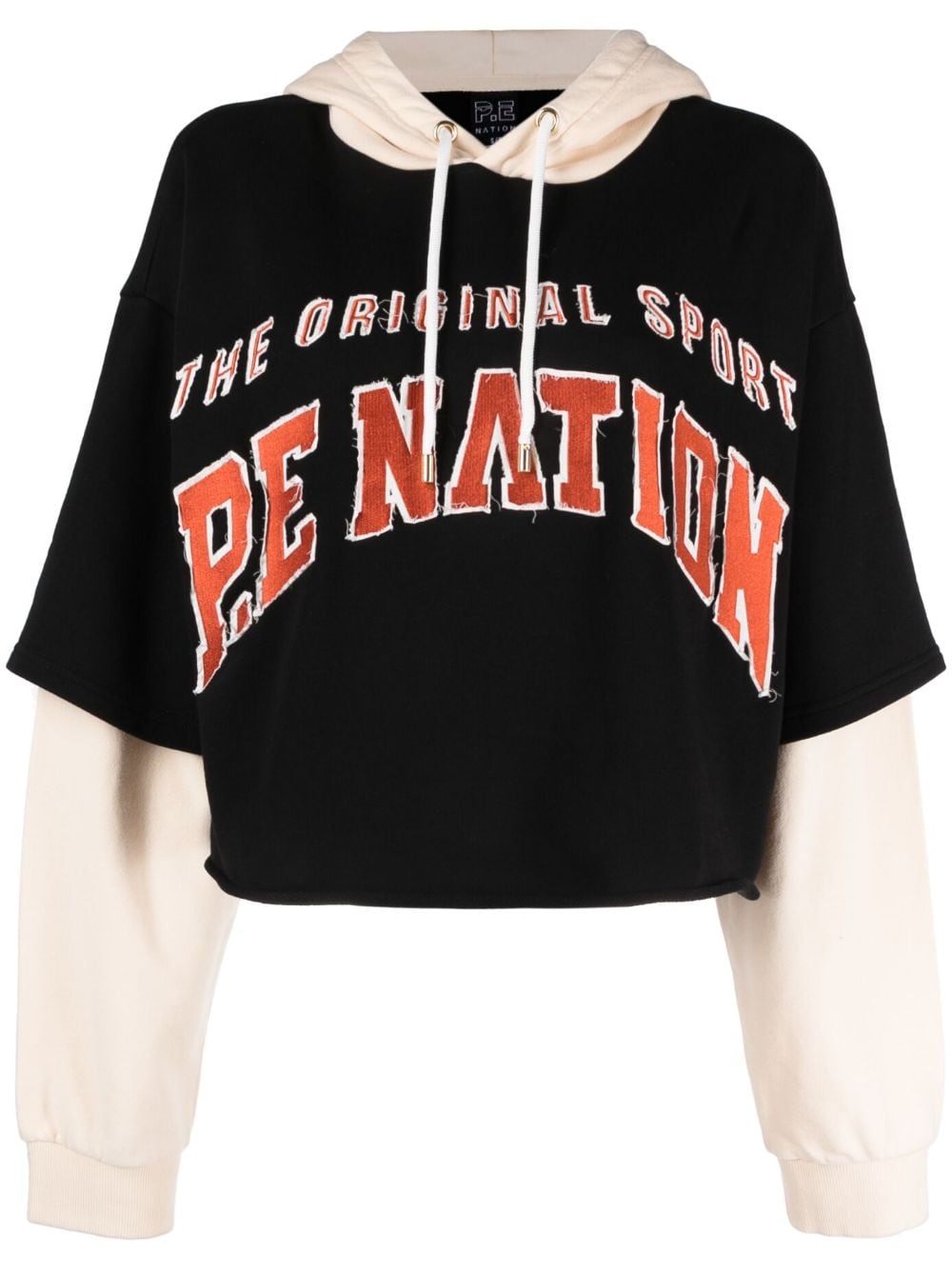 P.E Nation Wondergoal organic-cotton hoodie - Black