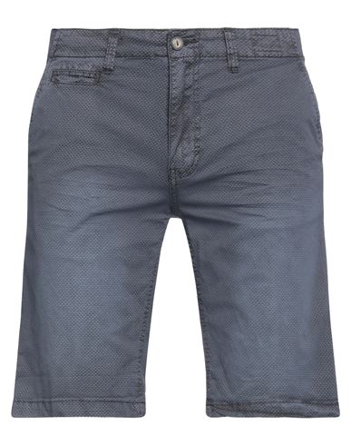 Richfield Man Shorts & Bermuda Shorts Navy blue Size 36 Cotton, Elastane
