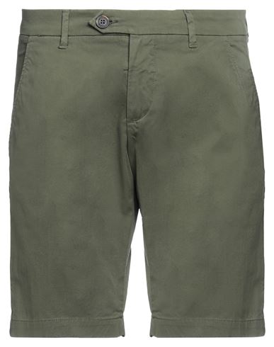 Roÿ Roger's Man Shorts & Bermuda Shorts Military green Size 31 Cotton, Elastane
