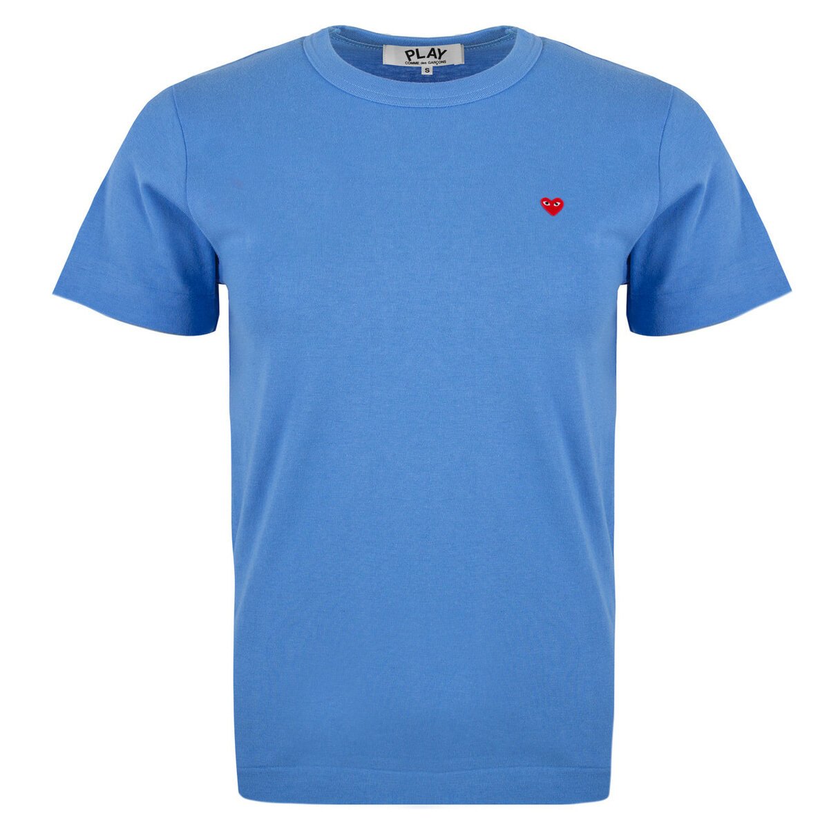 T313 Small Red Heart T-shirt L Blue