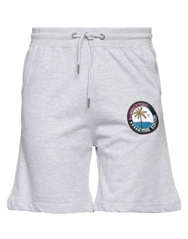 The Editor Man Shorts & Bermuda Shorts Light grey Size L Cotton, Polyester