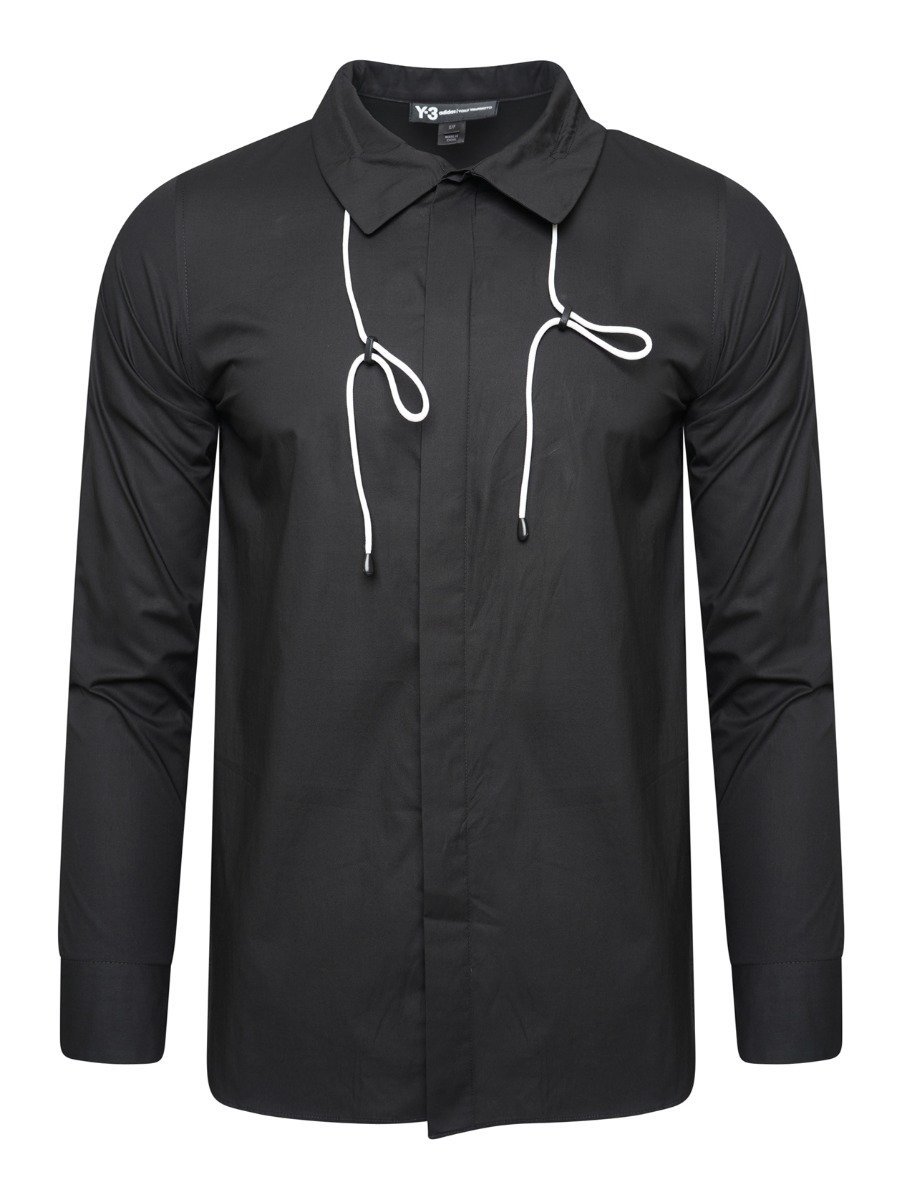 Tie Cord Shirt Black S Black/core White