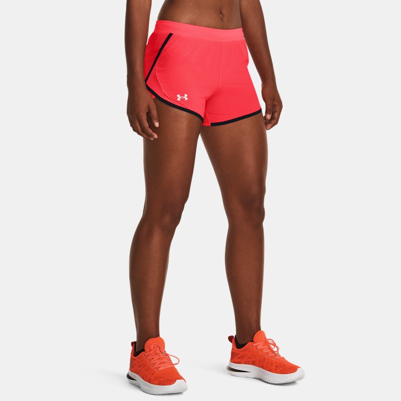Women's Under Armour Fly-By 2.0 Shorts Beta / Black / Reflective XS