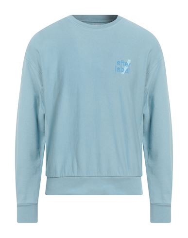 Afterlabel Man Sweatshirt Sky blue Size M Cotton