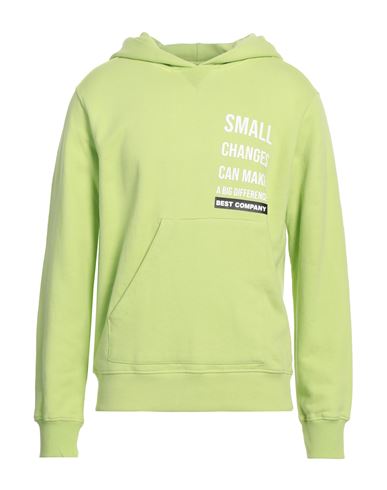 Best Company Man Sweatshirt Light green Size M Cotton