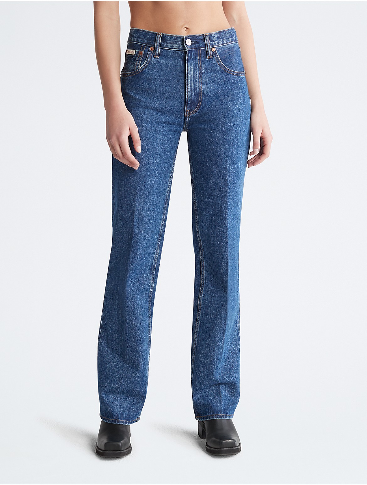 Calvin Klein Women's Original Bootcut Fit Jeans - Blue - 27