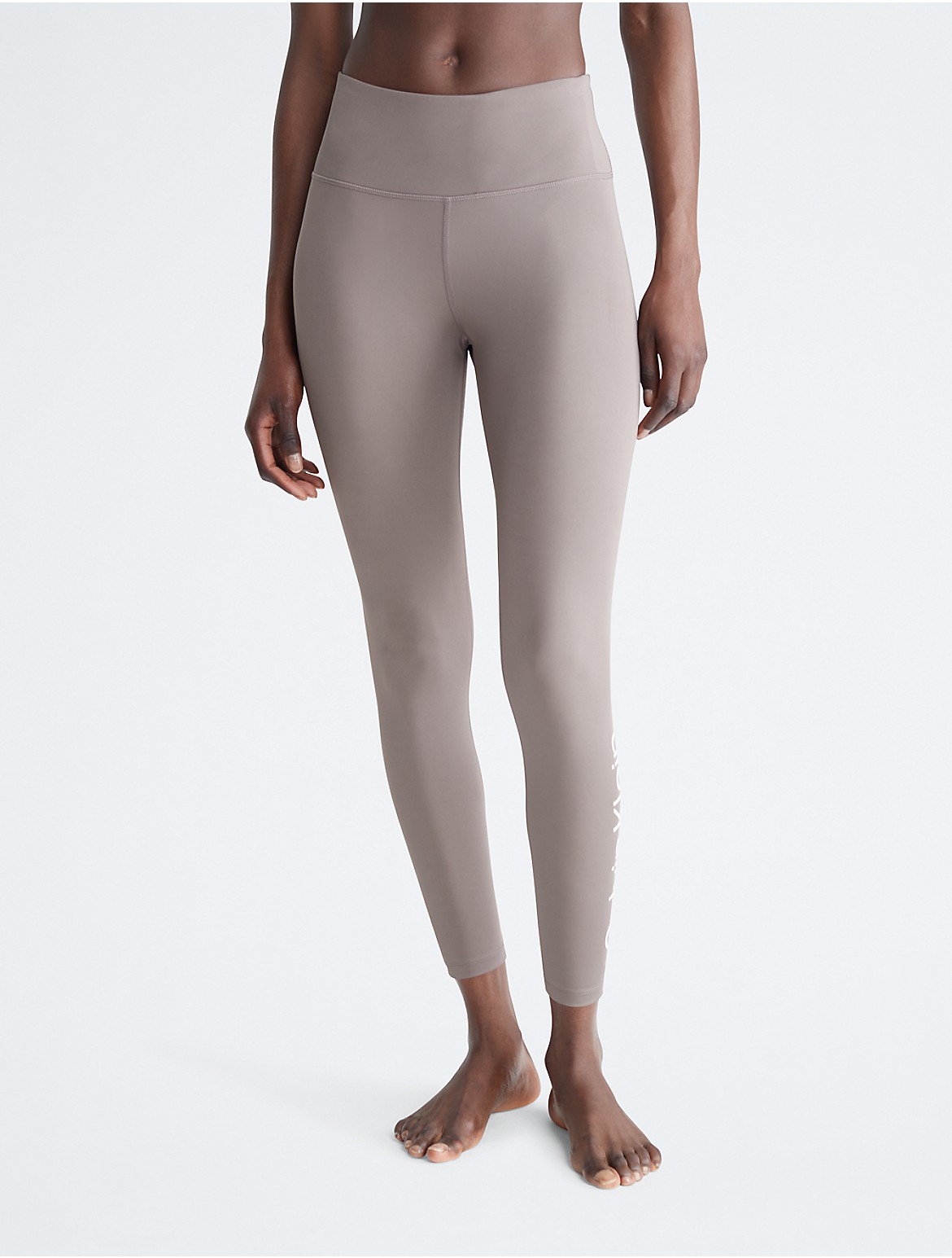 Calvin Klein Women's Performance Sleek High Rise 7/8 Leggings - Brown - XL
