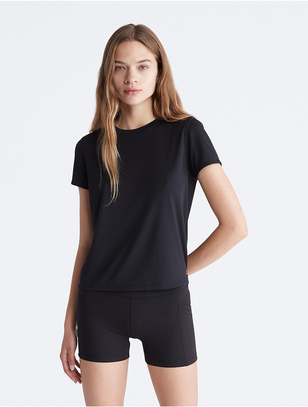 Calvin Klein Women's Performance Tech Pique T-Shirt - Black - XL