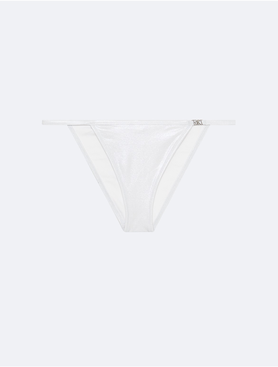 Calvin Klein Women's String Cheeky Bikini Bottom - White - XS