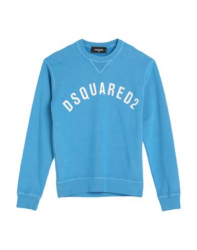 Dsquared2 Man Sweatshirt Azure Size S Cotton