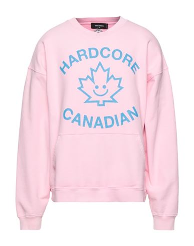 Dsquared2 Man Sweatshirt Pink Size L Cotton, Elastane