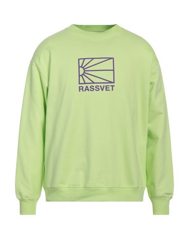 Rassvet Man Sweatshirt Acid green Size S Cotton
