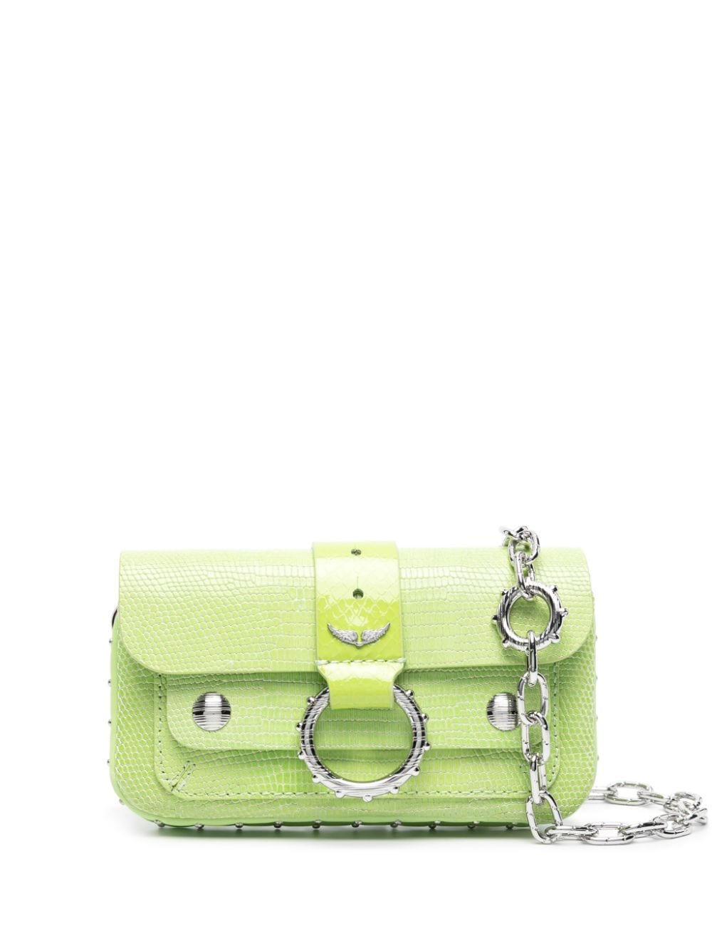 Zadig&Voltaire Kate Wallet lizard-embossed leather mini bag - Green