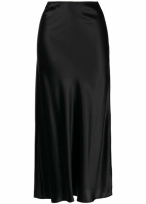 Reformation Layla silk midi skirt – Black £217.00