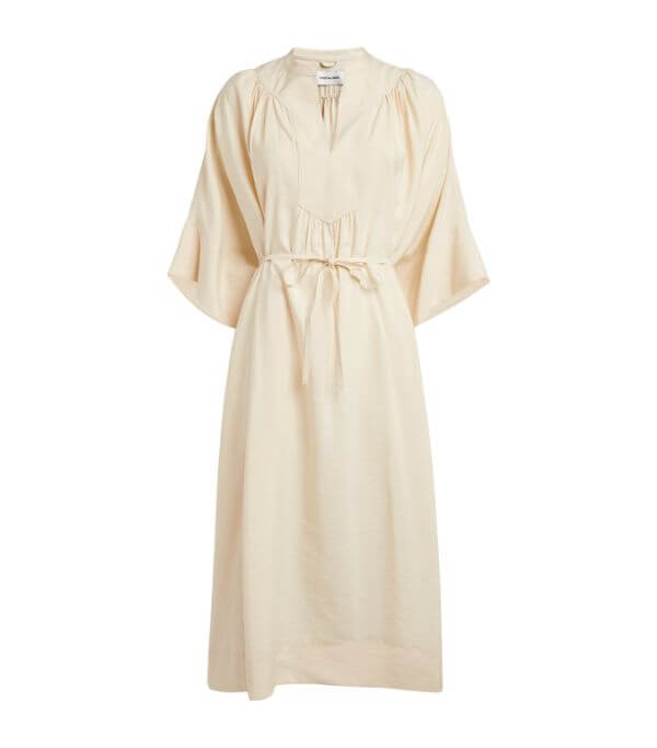 HARRODS SPRING SUMMER LOOKS YVES SALOMON Silk-Blend Midi Dress £680