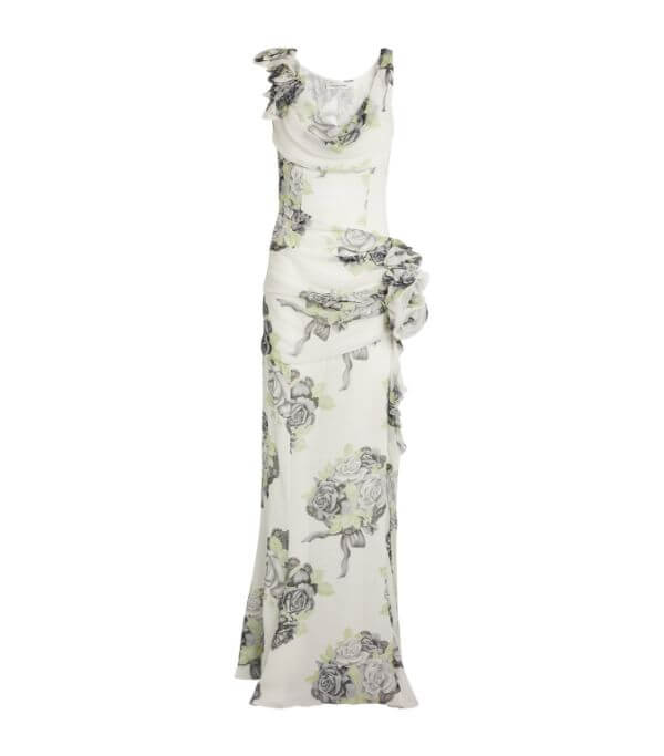 ALESSANDRA RICH Silk Floral Maxi Dress £2,63