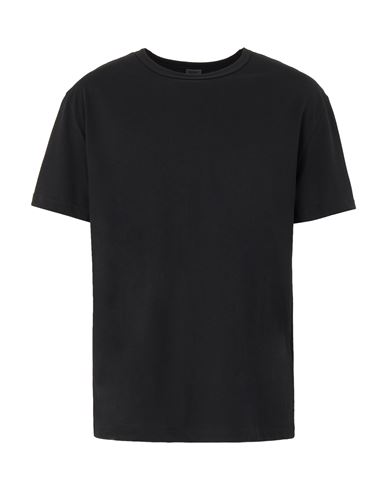 8 By Yoox Organic Cotton Basic S/sleeve T-shirt Man T-shirt Black Size XXL Organic cotton