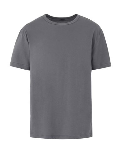 8 By Yoox Organic Cotton Basic S/sleeve T-shirt Man T-shirt Lead Size S Organic cotton