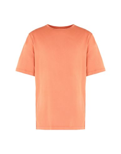 8 By Yoox Organic Cotton Oversized Fit S/sleeve T-shirt Man T-shirt Orange Size M Organic cotton