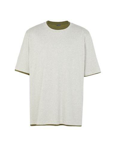 8 By Yoox Organic Cotton Reversible Oversize T-shirt Man T-shirt Military green Size L Organic cotton