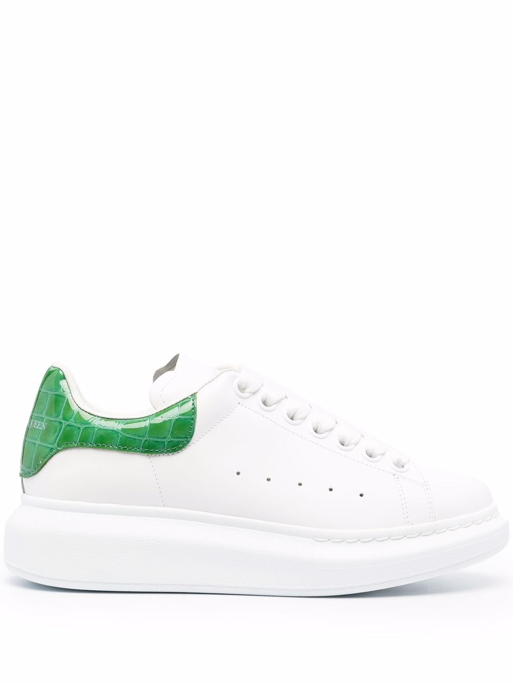 Alexander McQueen Oversized sole leather sneakers - White