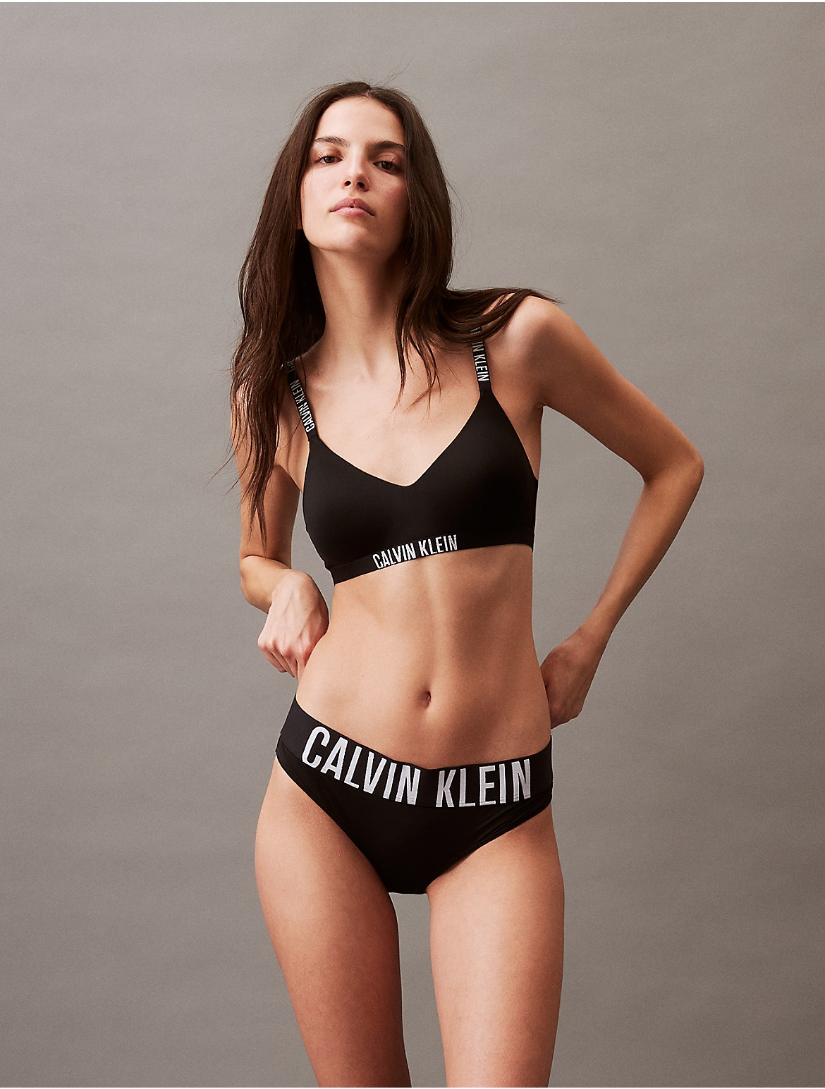 Calvin Klein Women's Intense Power Micro Lightly Lined Bralette - Black - XS