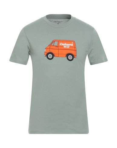 Carhartt Man T-shirt Sage green Size XS Cotton