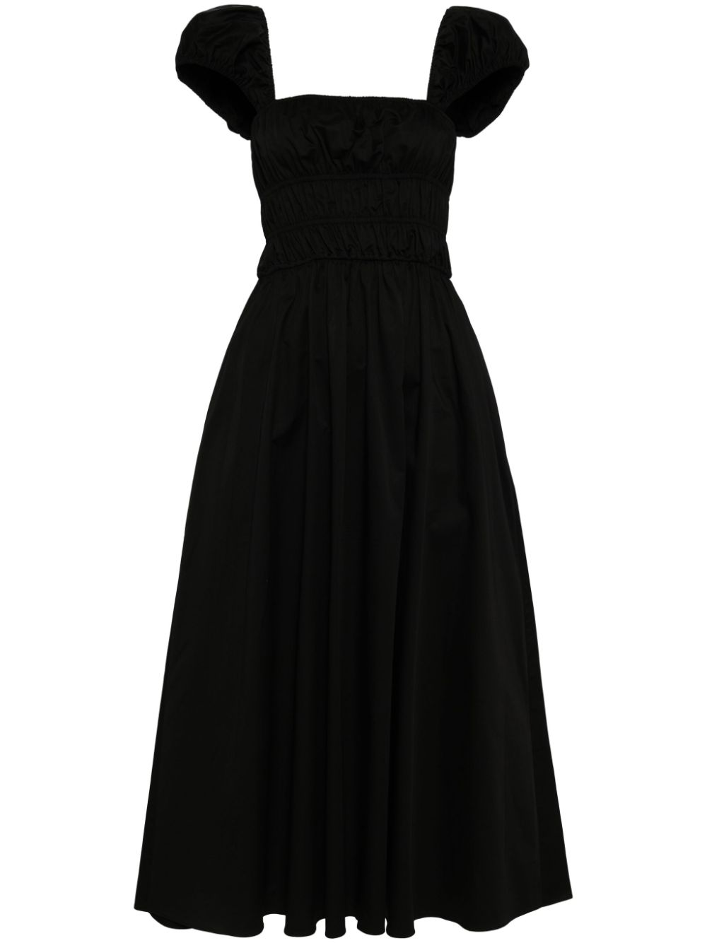 Cynthia Rowley Midi Length Cotton Dress - Black