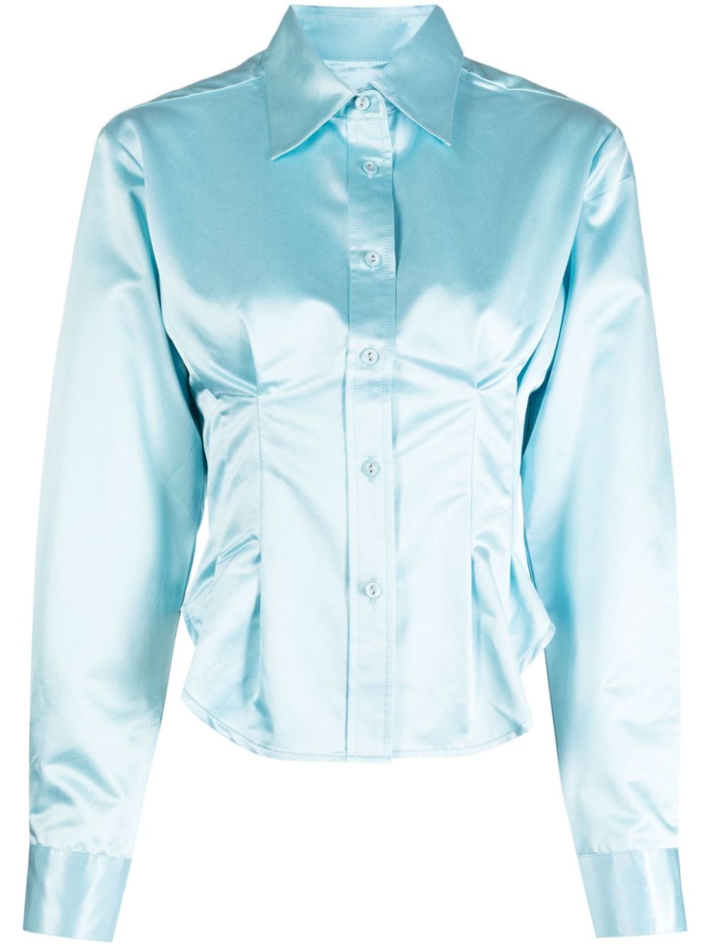 Cynthia Rowley buttoned cotton-blend shirt - Blue