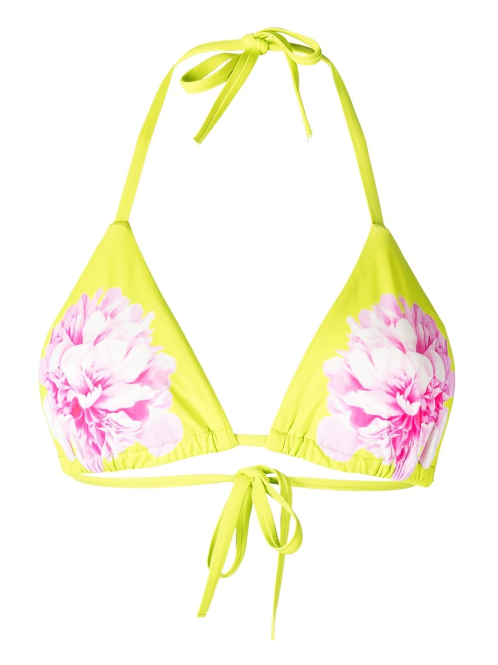 Cynthia Rowley floral-print bikini top - Green