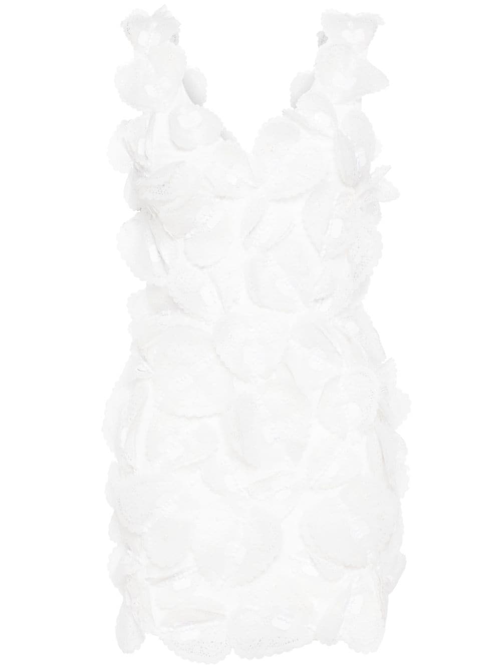 Cynthia Rowley lace-appliqué mini dress - White