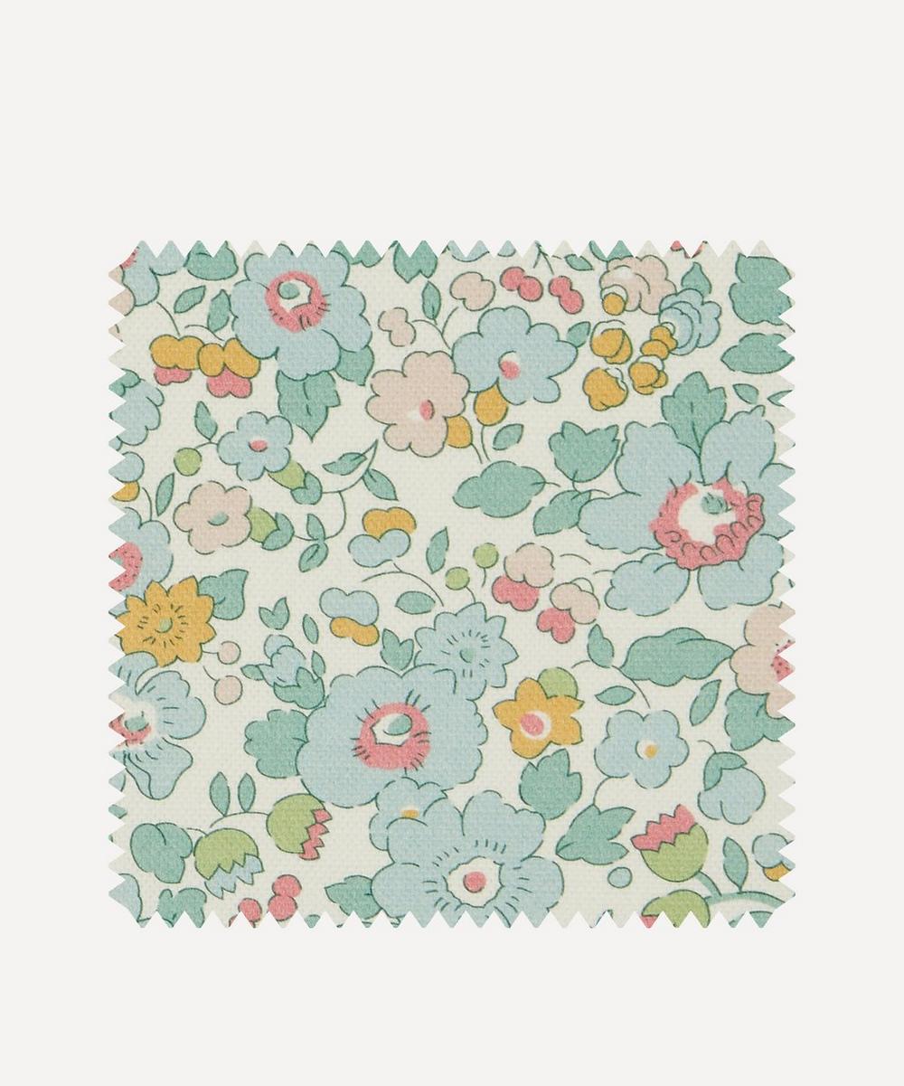 Fabric Swatch - Betsy Flora Cotton in Robins Egg Liberty Fabrics