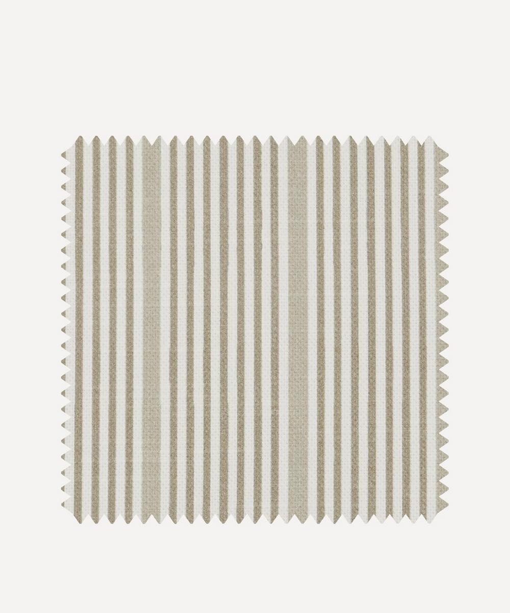 Fabric Swatch - Park Stripe Cotton in Flax Liberty Fabrics