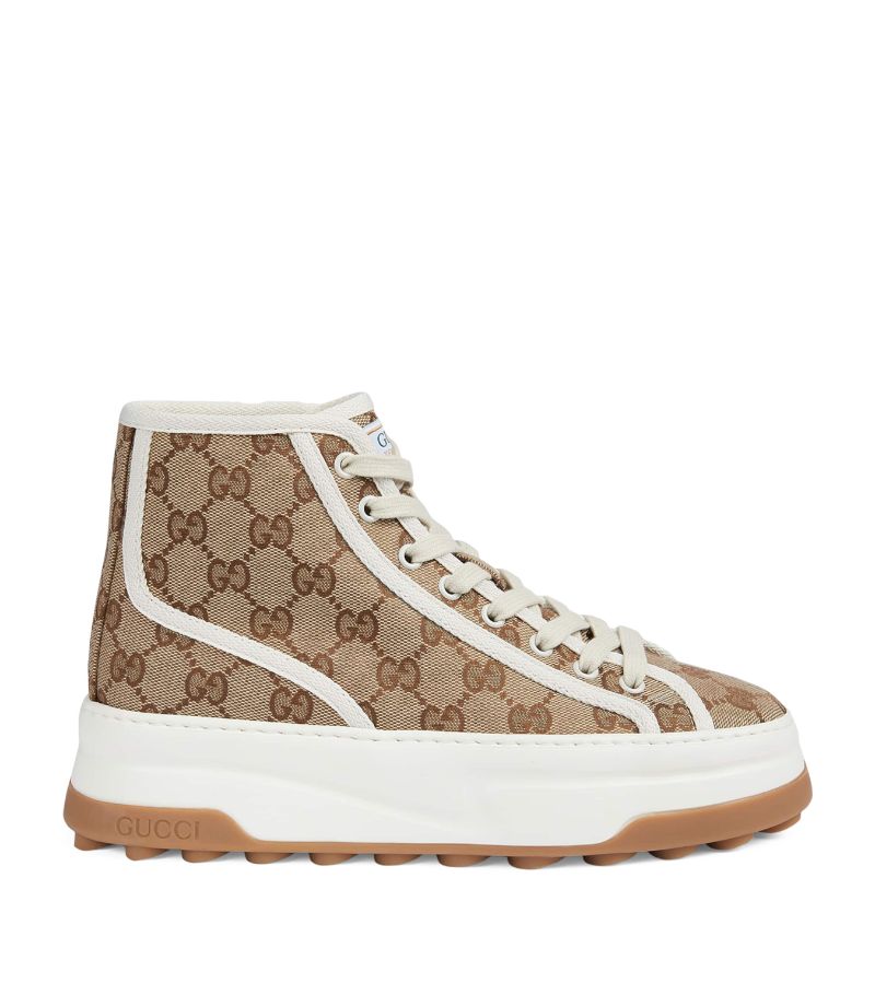 Gucci Gg Flatform High-Top Sneakers