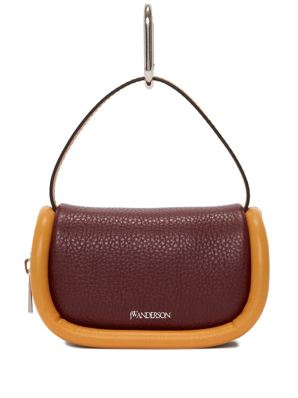 JW Anderson Bumper-7 leather micro bag - Brown
