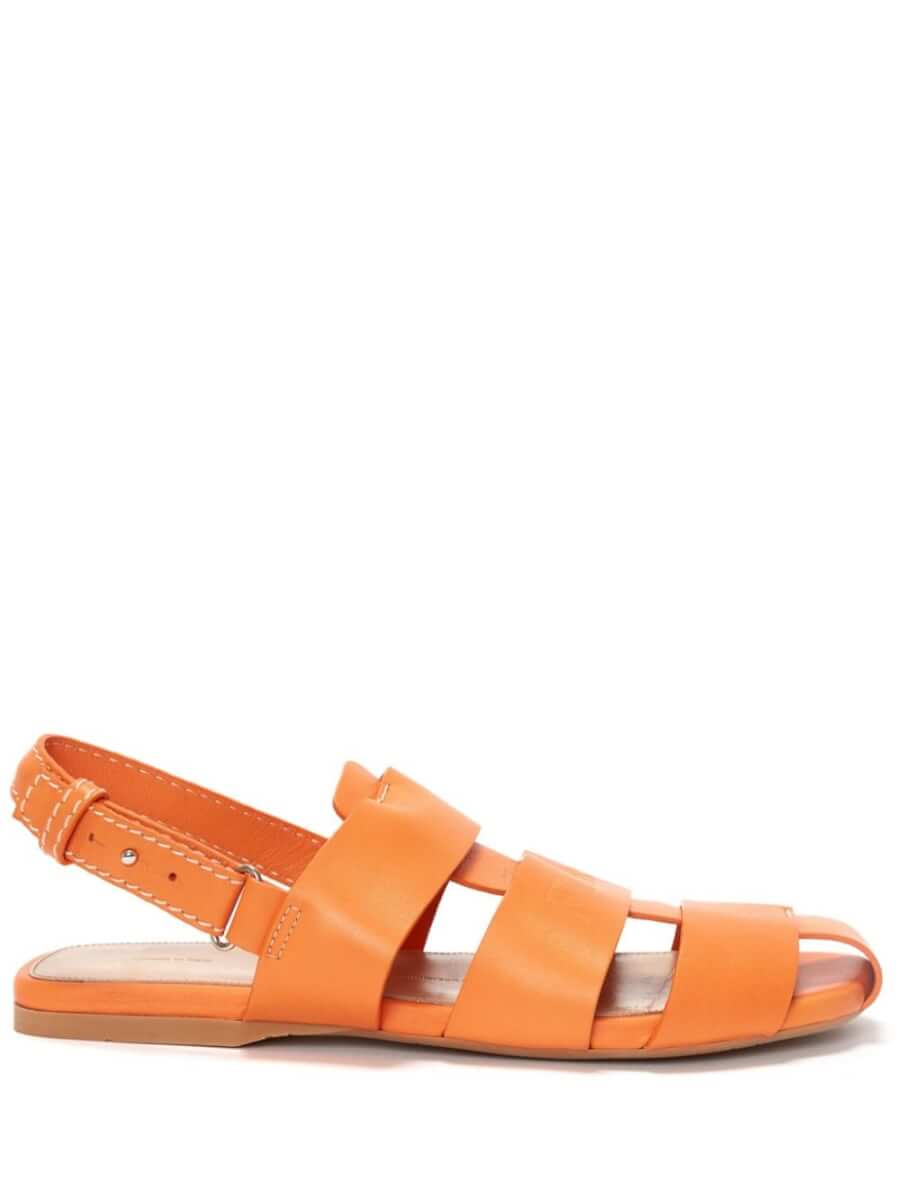 JW Anderson Fisherman leather sandals - Orange