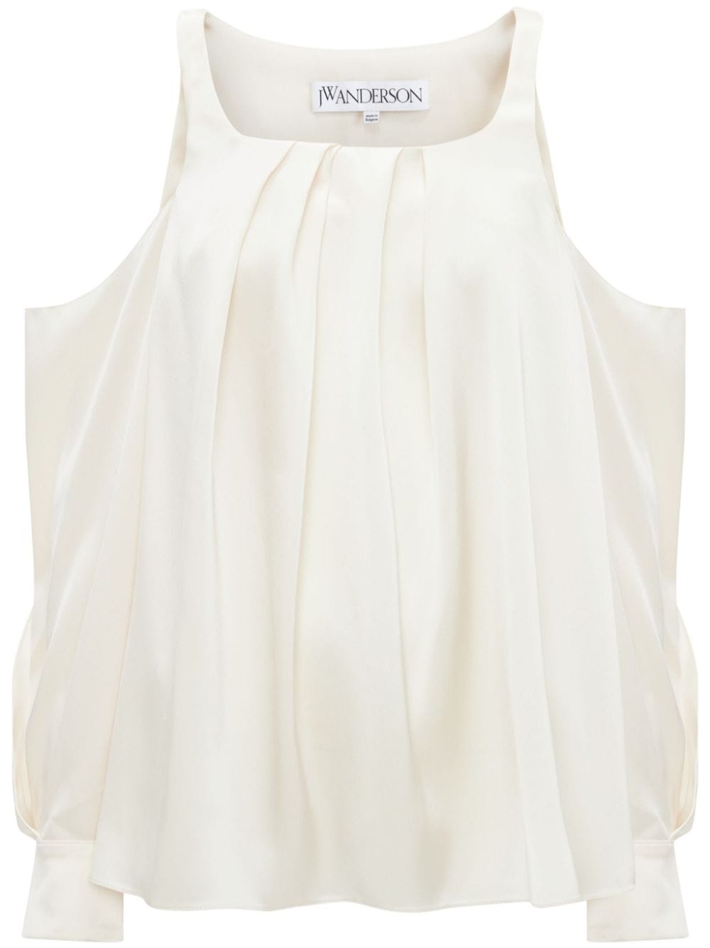 JW Anderson Twisted cold-shoulder blouse - White
