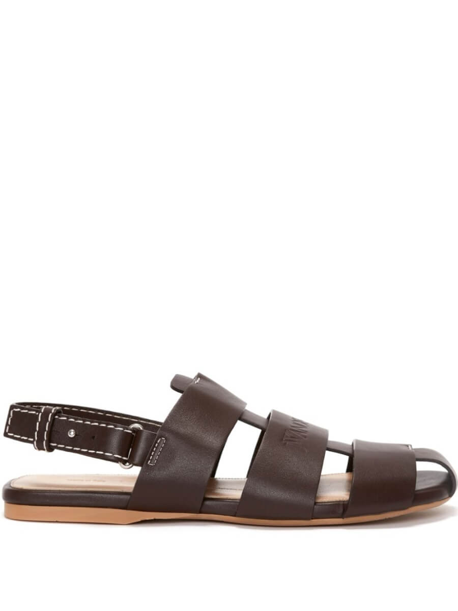 JW Anderson caged leather sandals - Brown