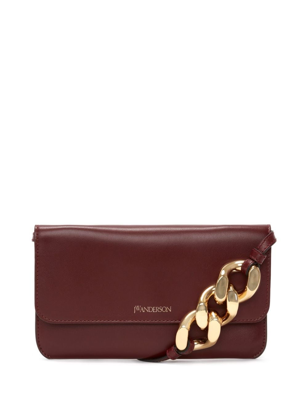 JW Anderson chain-detail pouch crossbody bag - Red