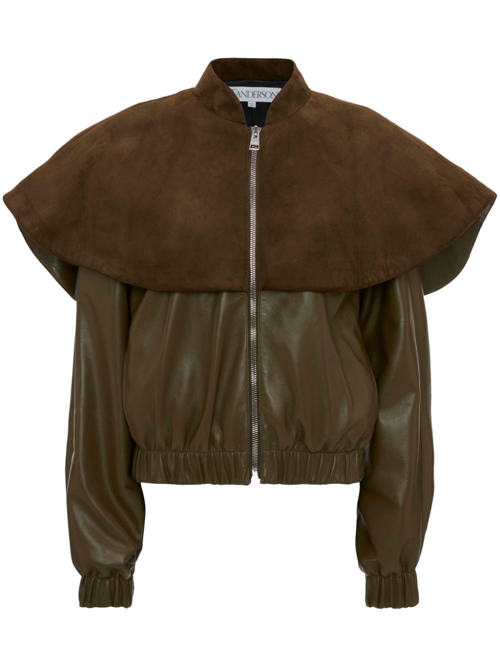 JW Anderson leather bomber jacket - Green