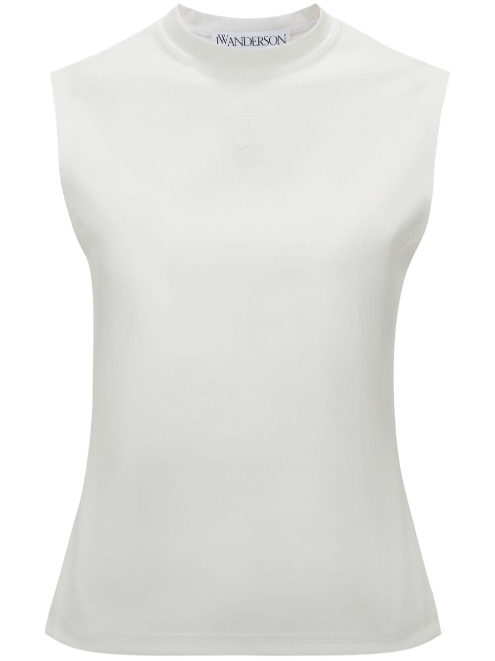 JW Anderson logo-embroidered tank top - White