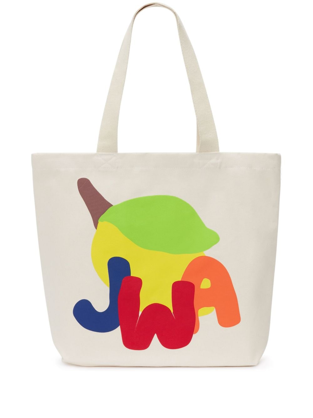 JW Anderson logo-print tote bag - White