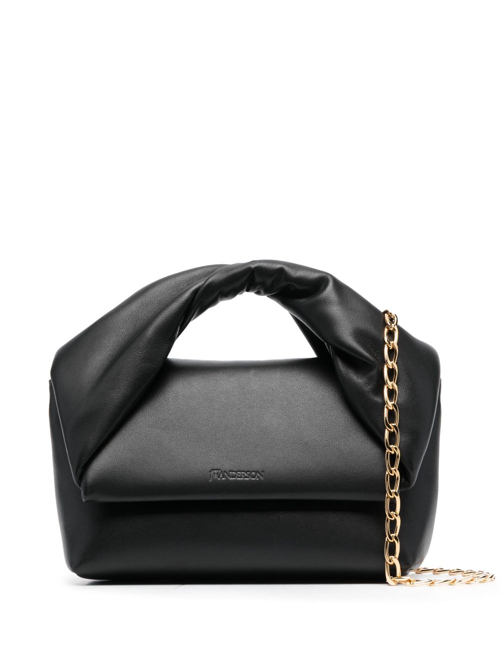 JW Anderson medium Twister leather bag - Black