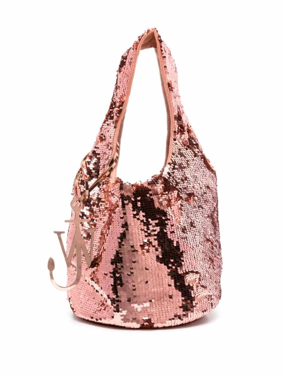 JW Anderson mini sequinned tote bag - Pink