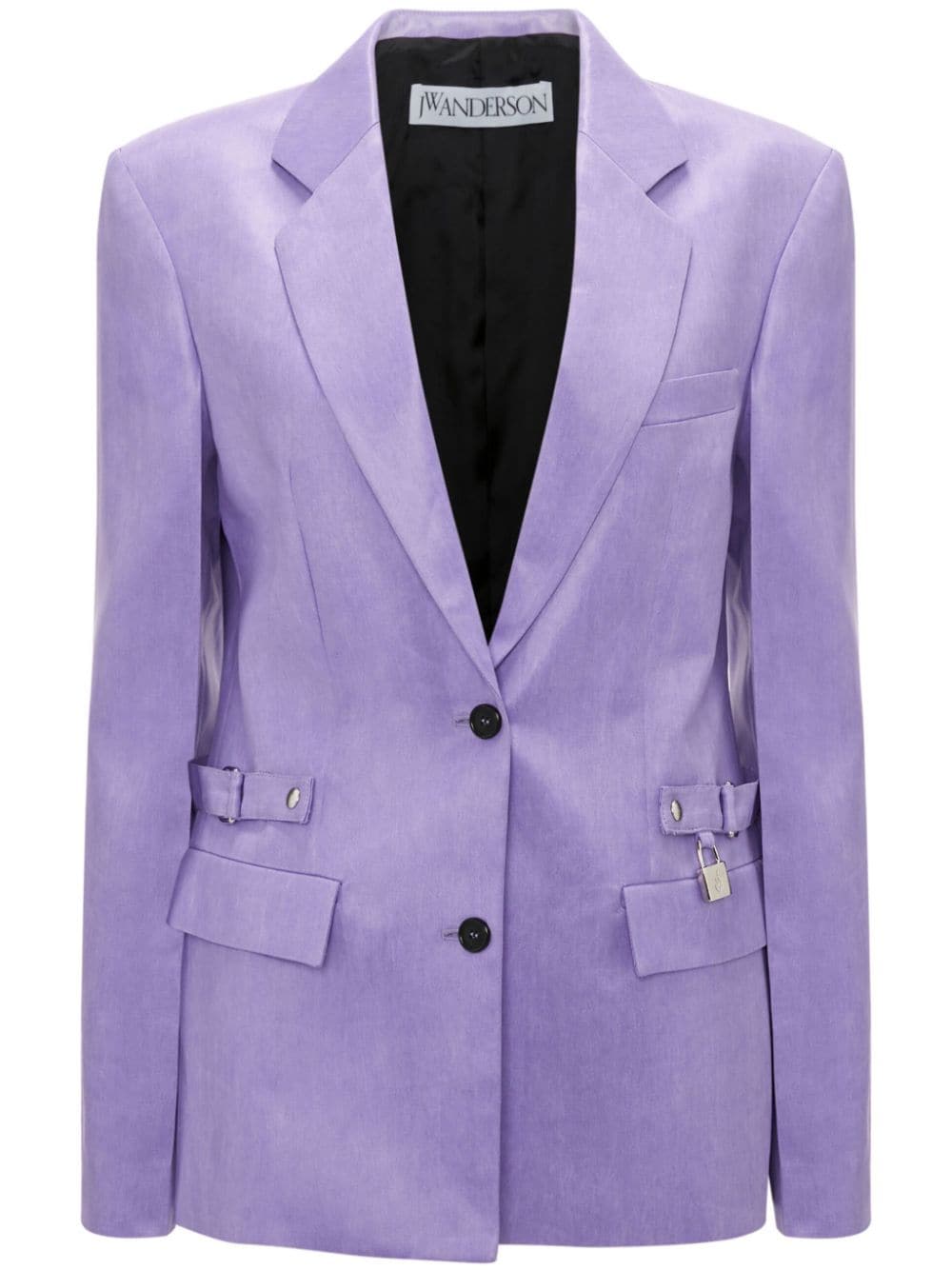 JW Anderson notched-lapels button-fastening blazer - Purple