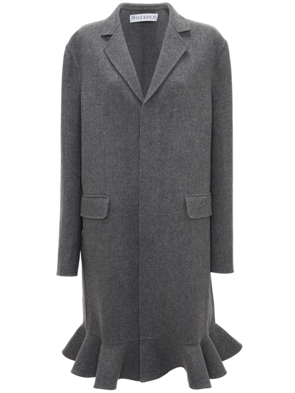 JW Anderson notched-lapels single-breasted coat - Grey