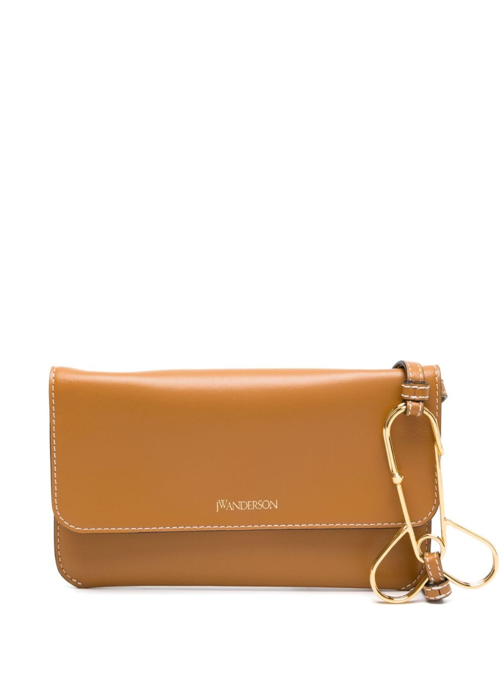 JW Anderson phone leather pouch bag - Brown