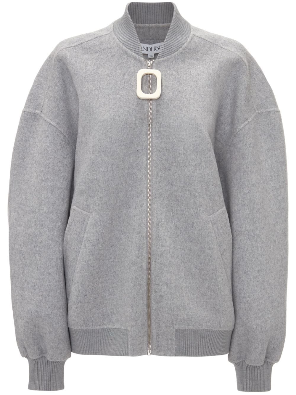 JW Anderson zipped wool bomber jacket - Grey